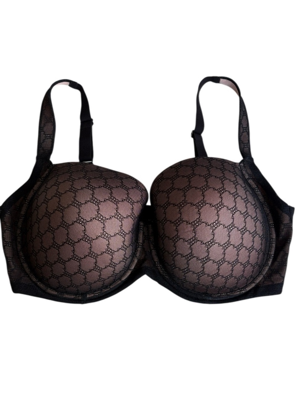 Like New Soma Stunning Support Geo Lace Full Coverage Underwire Bra 40G